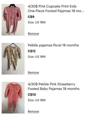 Pekkle bundles of 8 Pyjamas 18/24 months
